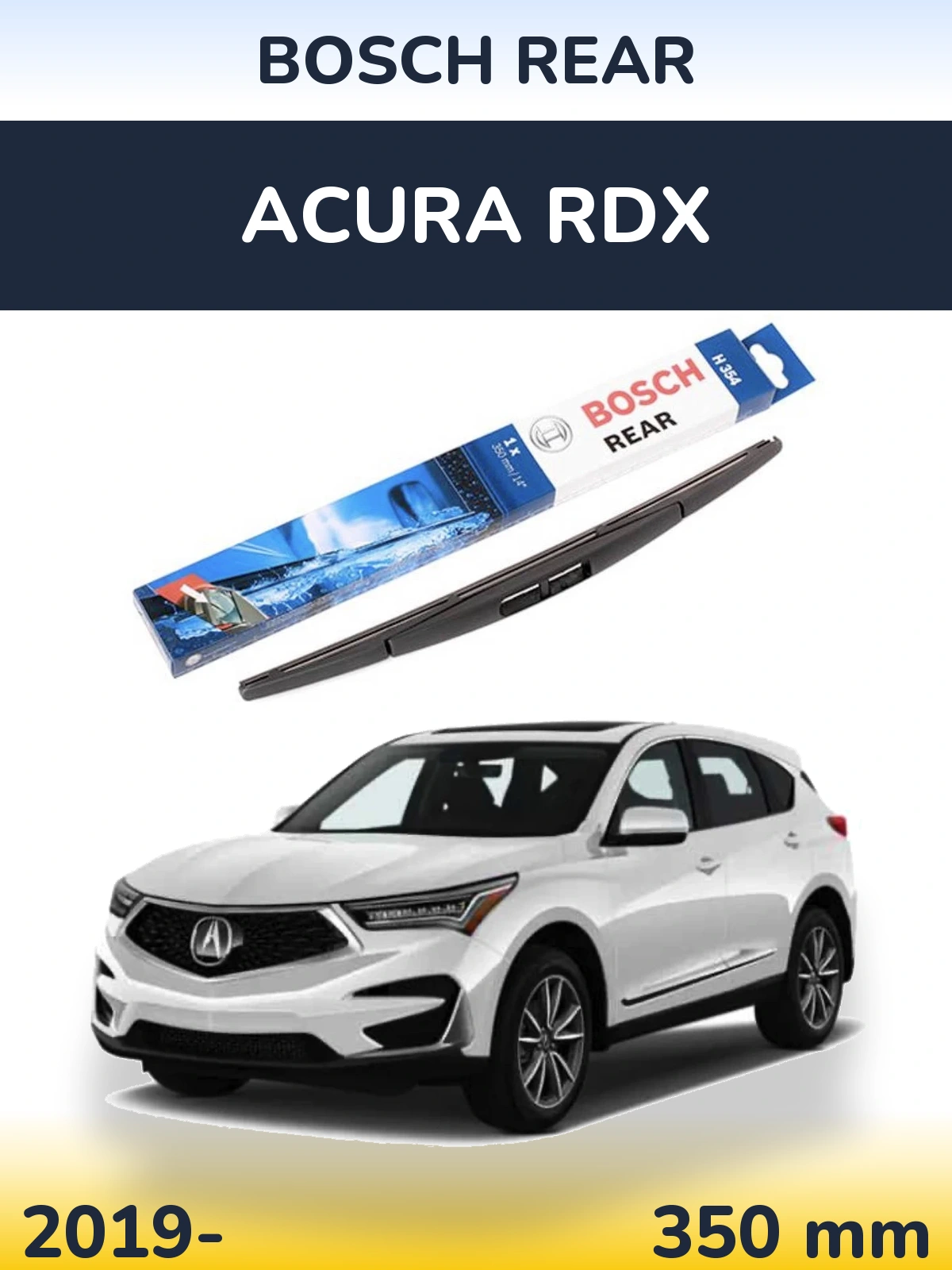 Задний дворник BOSCH Rear 350 мм для Acura RDX 2019-2026