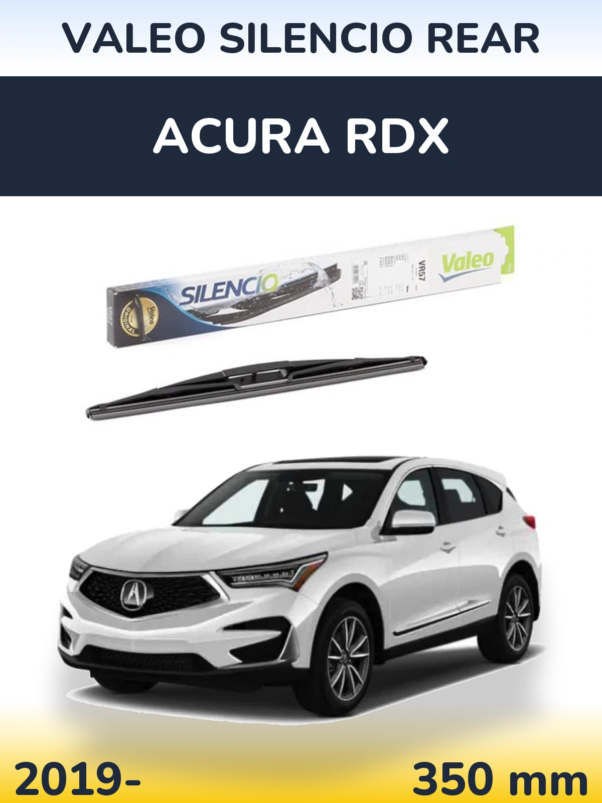 Задний дворник Valeo Silencio Rear 345 мм для Acura RDX 2019-2026