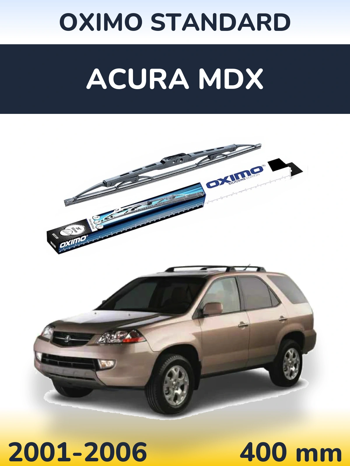 Tylna wycieraczka Oximo Standard 400 mm do Acura MDX 2001-2006