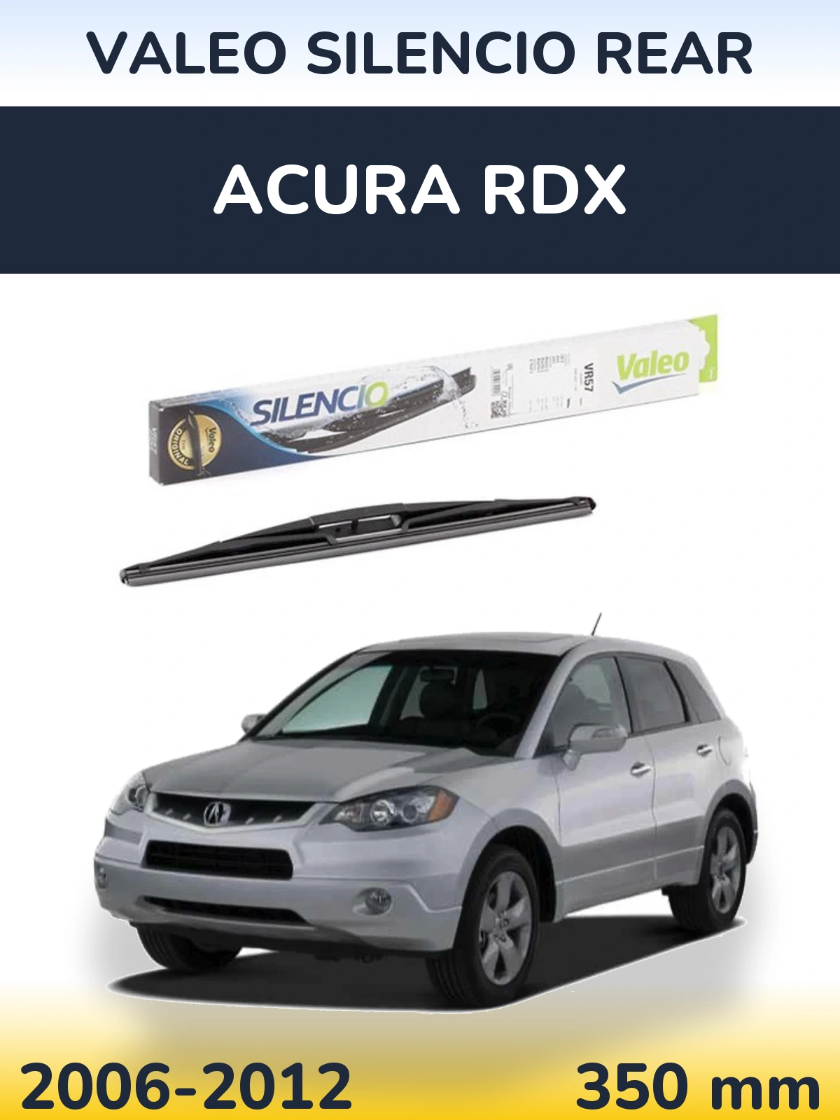 Задний дворник Valeo Silencio Rear 345 мм для Acura RDX 2006-2012