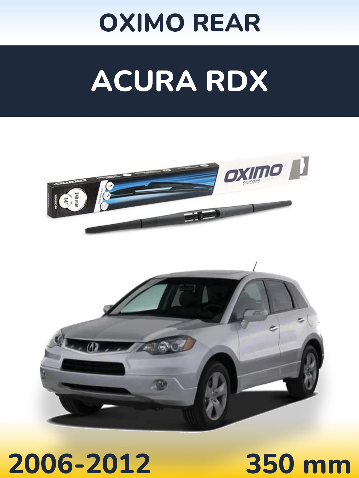 Rear wiper blade Oximo Rear 350 mm for Acura RDX 2006-2012