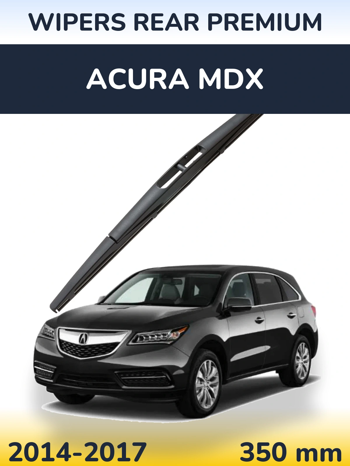 Задний дворник WIPERS REAR PREMIUM 350 мм для Acura MDX 2014-2017