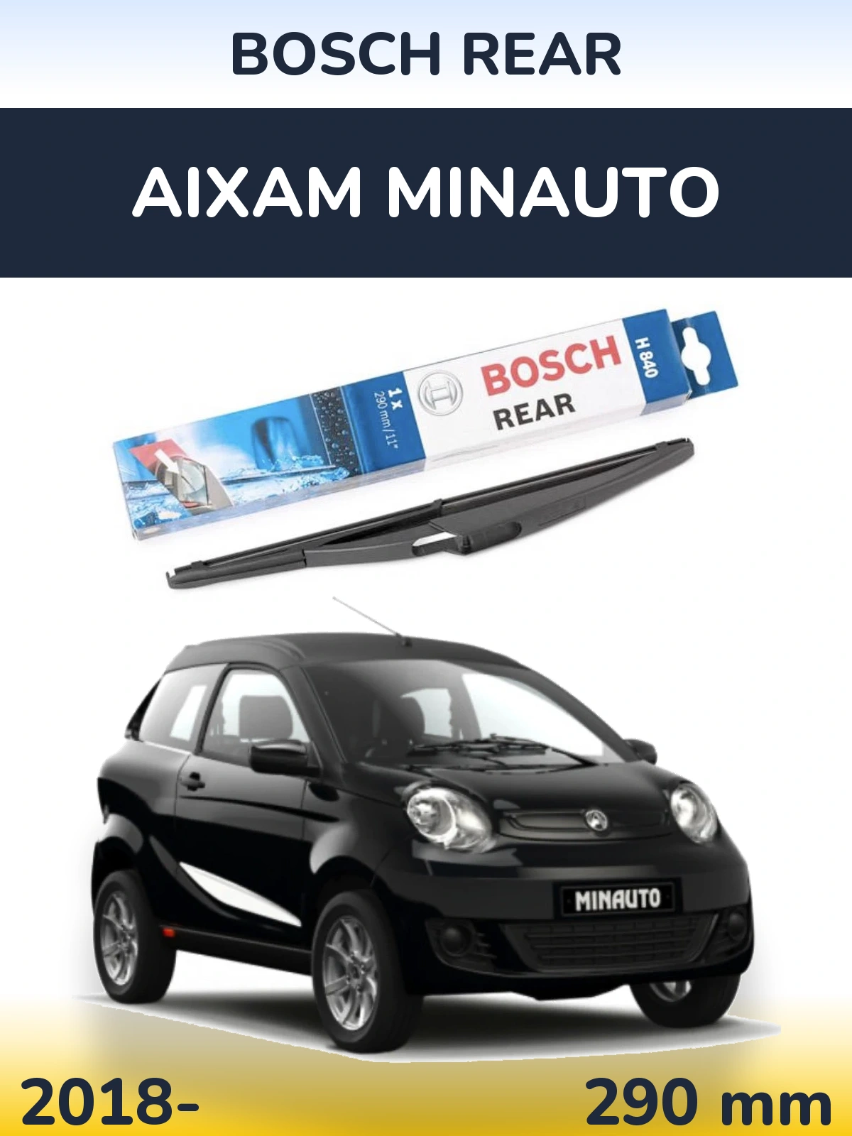 Tylna wycieraczka BOSCH Rear 290 mm do Aixam Minauto 2018-2026