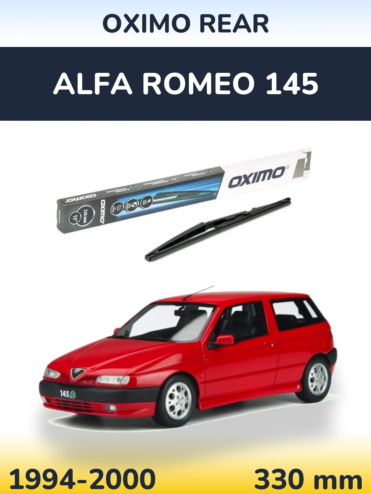 Tylna wycieraczka Oximo Rear 330 mm do Alfa Romeo 145 1994-2000