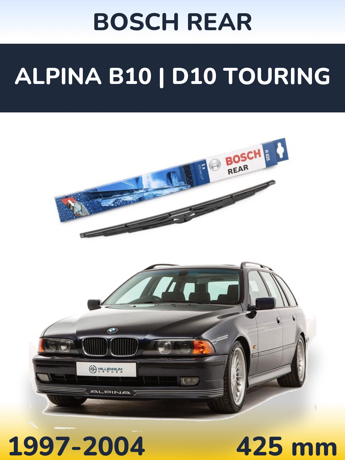 Tylna wycieraczka BOSCH Rear 425 mm do Alpina B10 | D10 Touring 1997-2004