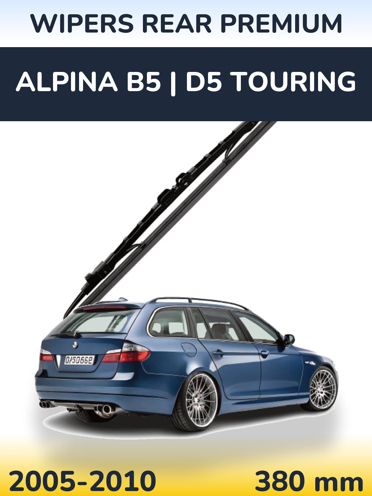 Tylna wycieraczka WIPERS REAR PREMIUM 380 mm do Alpina B5 | D5 Touring 2005-2010