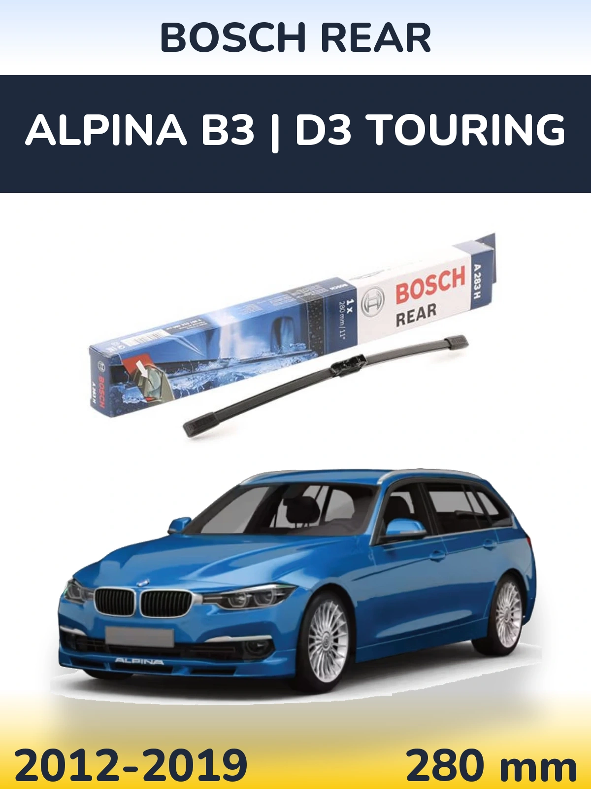 Tylna wycieraczka BOSCH Rear 280 mm do Alpina B3 | D3 Touring 2012-2019