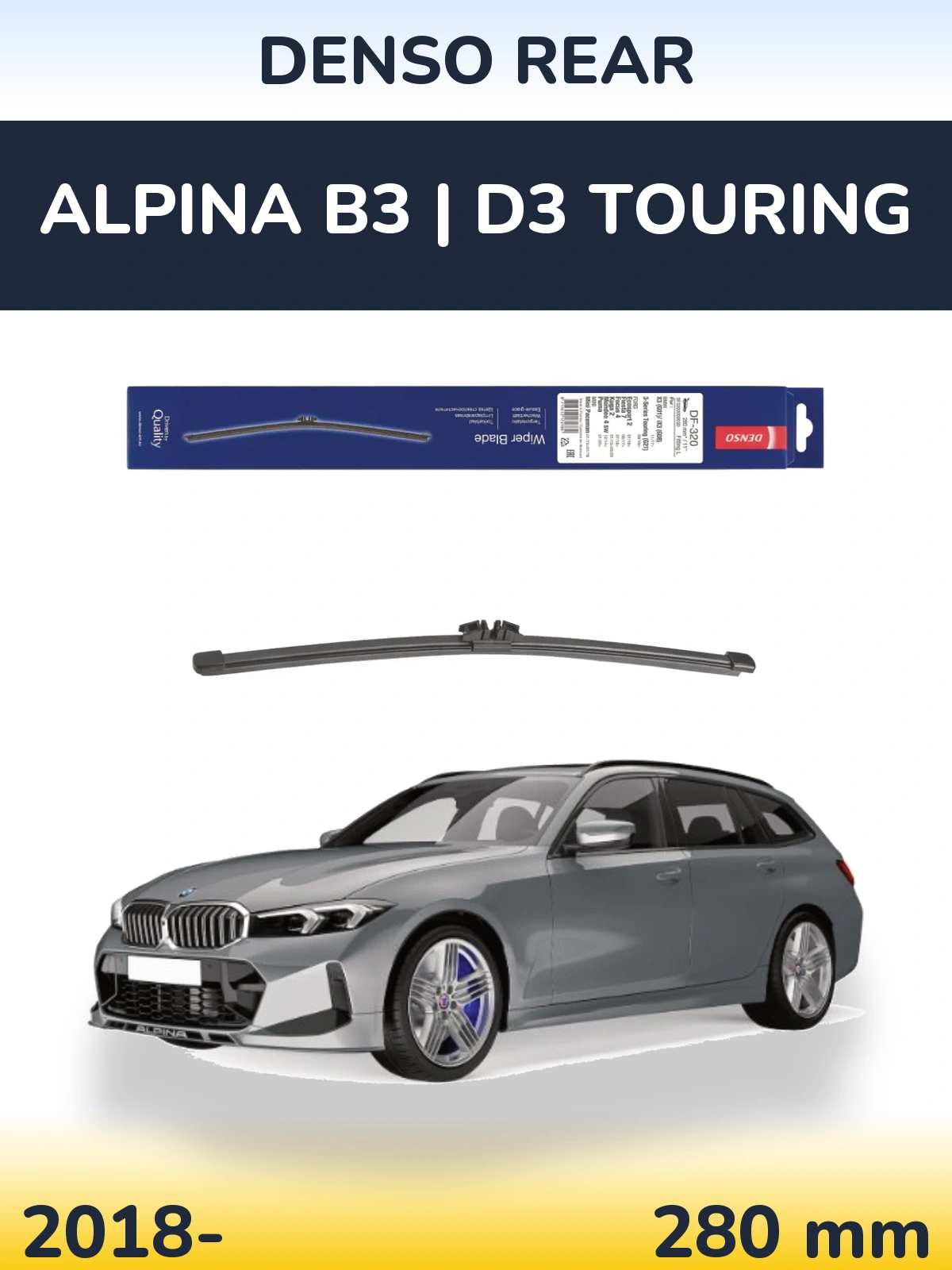 Tylna wycieraczka Denso Rear 280 mm do Alpina B3 | D3 Touring 2018-2026