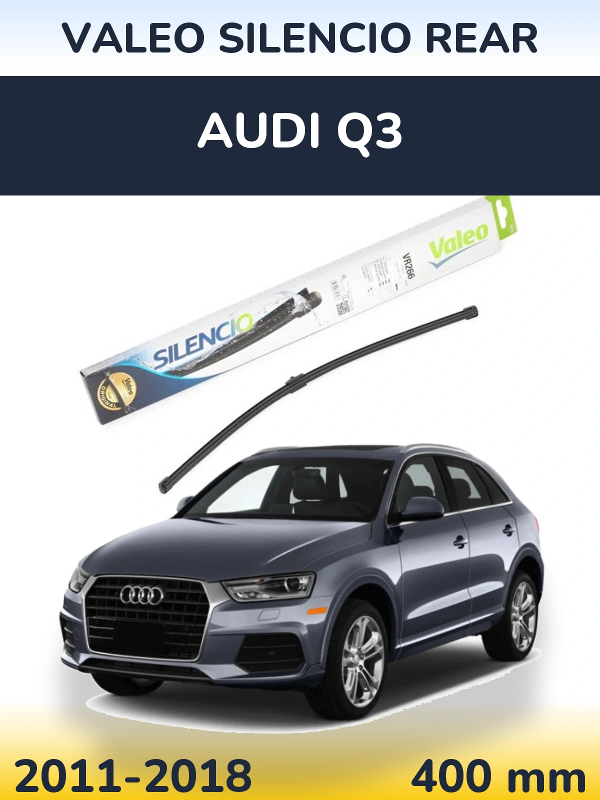 Tylna wycieraczka Valeo Silencio Rear 400 mm do Audi Q3 2011-2018