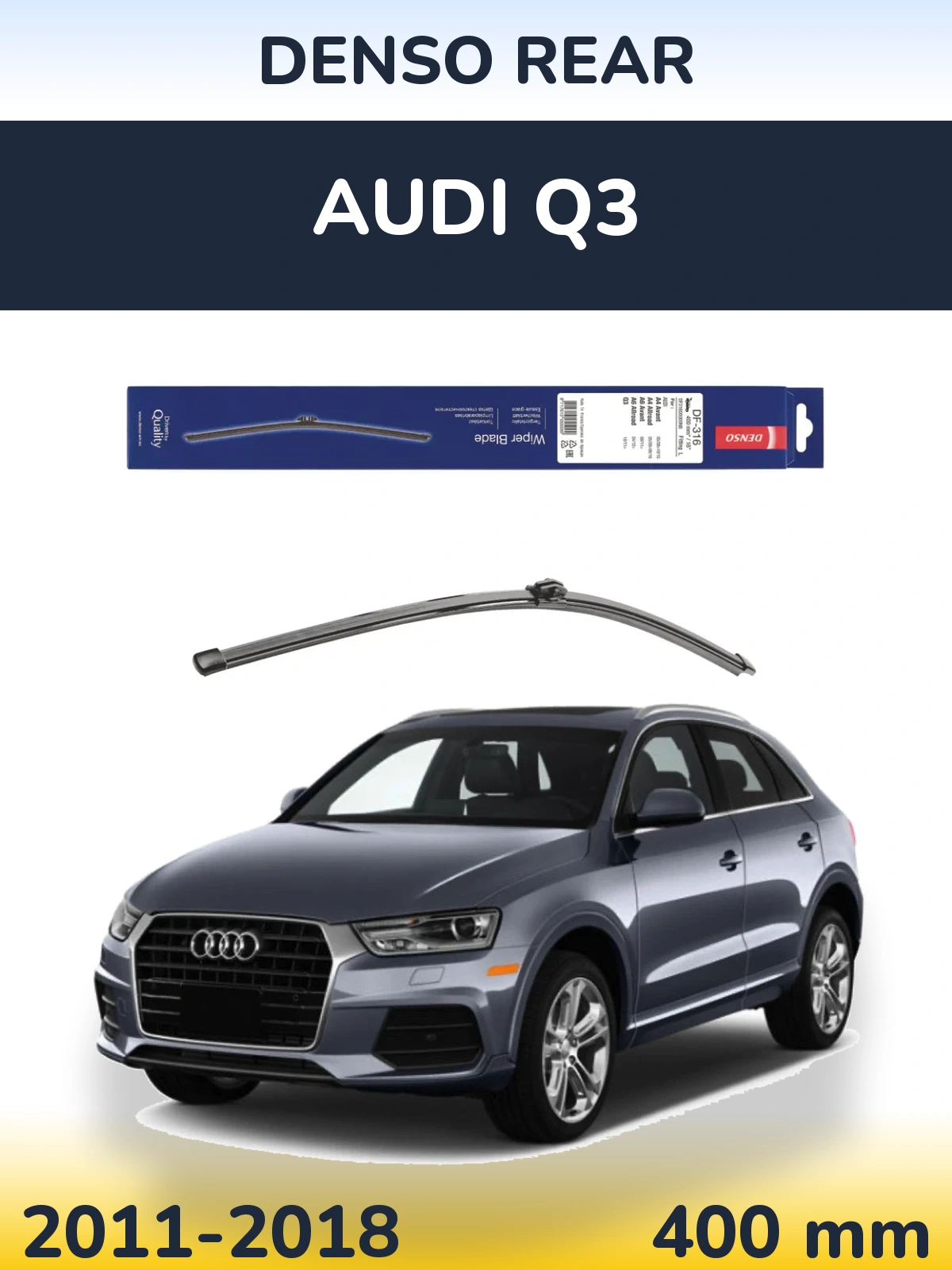 Tylna wycieraczka Denso Rear 400 mm do Audi Q3 2011-2018
