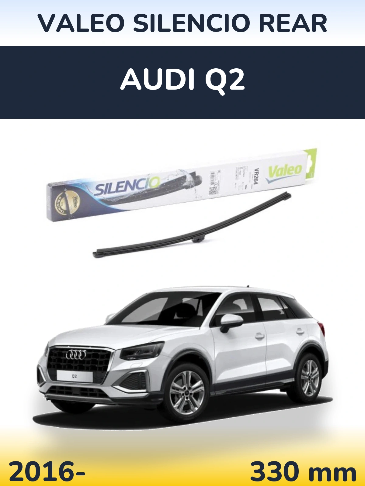 Tylna wycieraczka Valeo Silencio Rear 320 mm do Audi Q2 2016-2026
