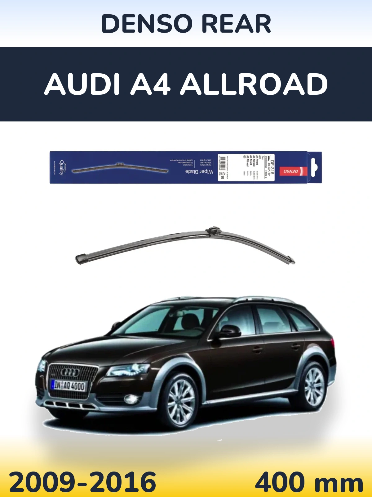 Tylna wycieraczka Denso Rear 400 mm do Audi A4 Allroad 2009-2016
