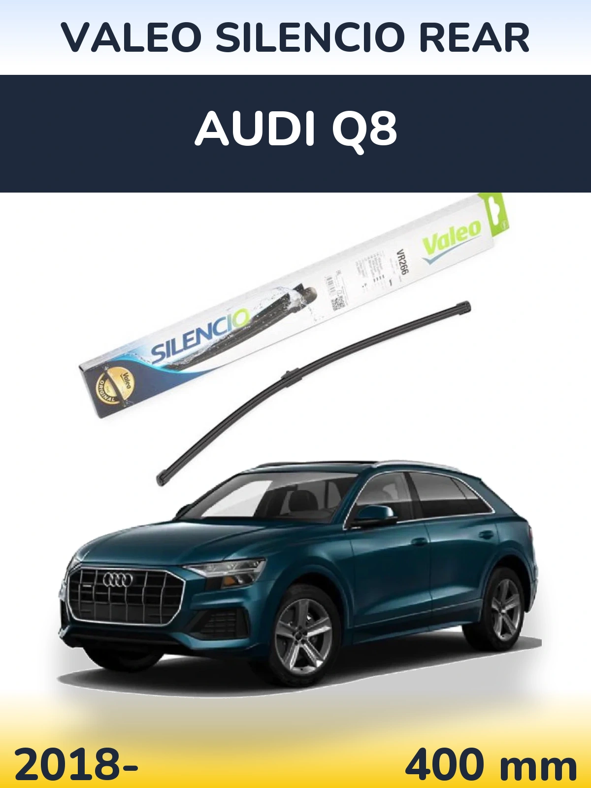 Tylna wycieraczka Valeo Silencio Rear 400 mm do Audi Q8 2018-2026