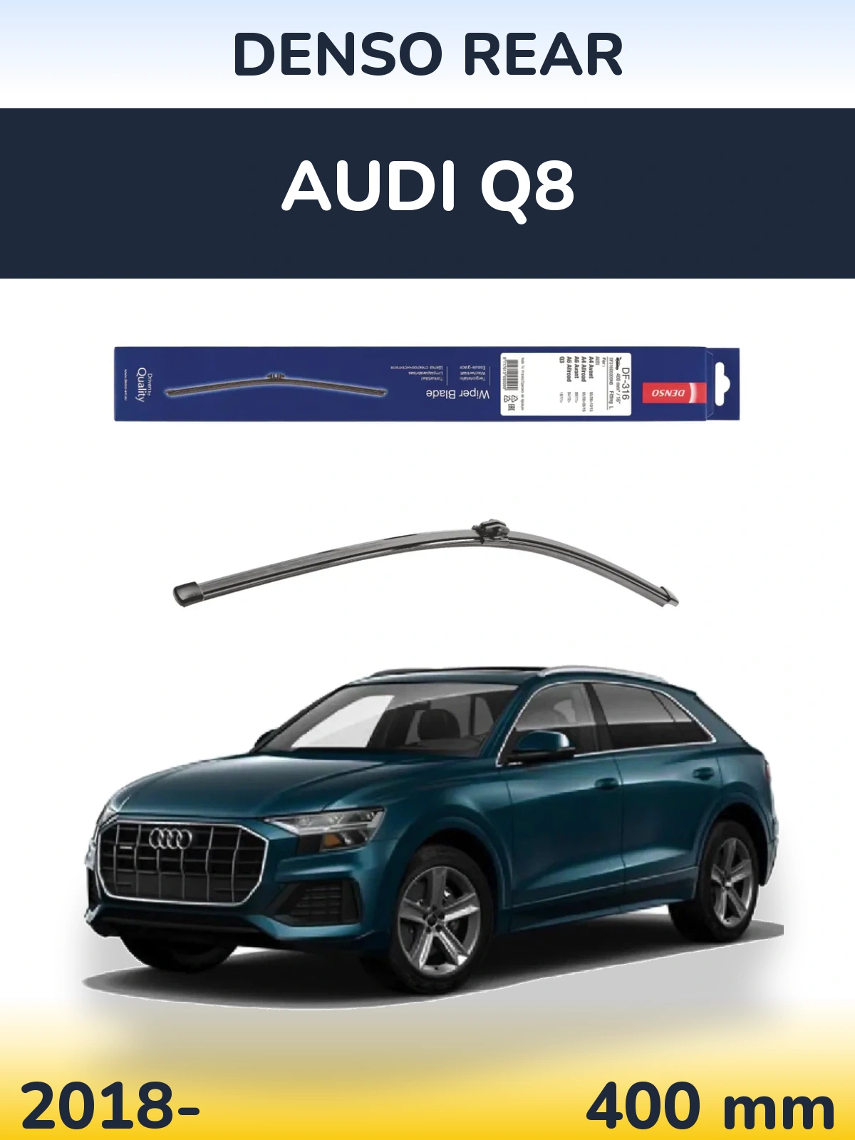 Tylna wycieraczka Denso Rear 400 mm do Audi Q8 2018-2026