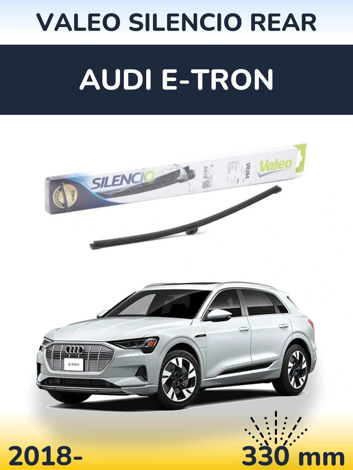 Tylna wycieraczka Valeo Silencio Rear 320 mm do Audi e-tron 2018-2026