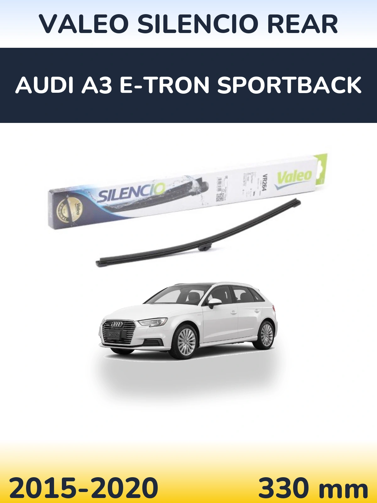Tylna wycieraczka Valeo Silencio Rear 320 mm do Audi A3 e-tron Sportback 2015-2020