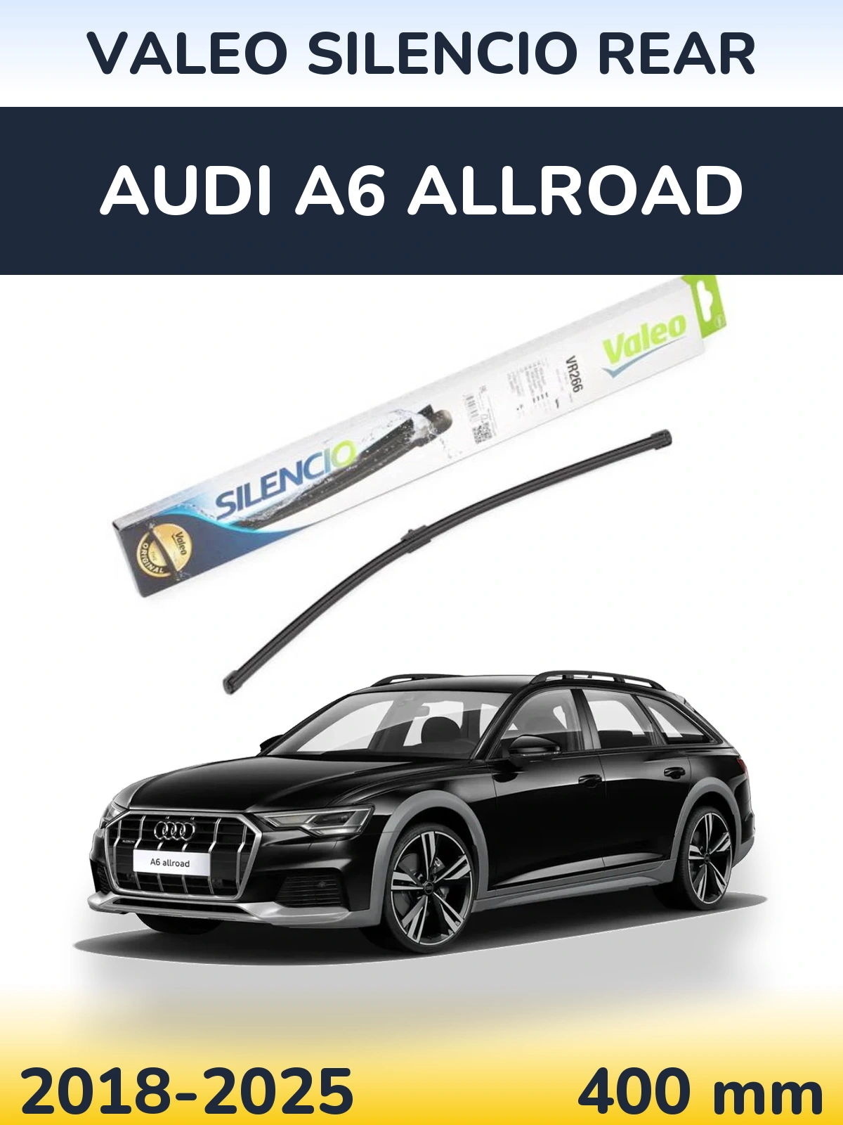 Tylna wycieraczka Valeo Silencio Rear 400 mm do Audi A6 Allroad 2018-2025