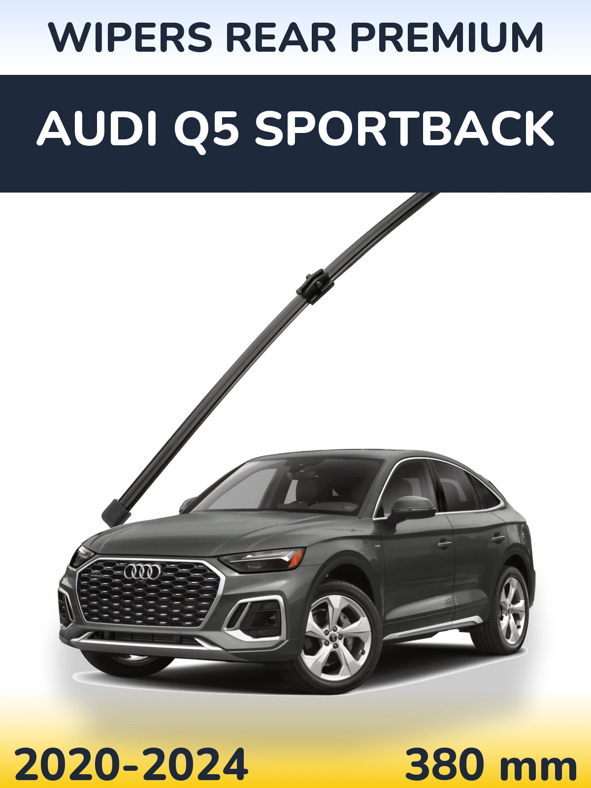 Задний дворник WIPERS REAR PREMIUM 380 мм для Audi Q5 Sportback 2020-2024
