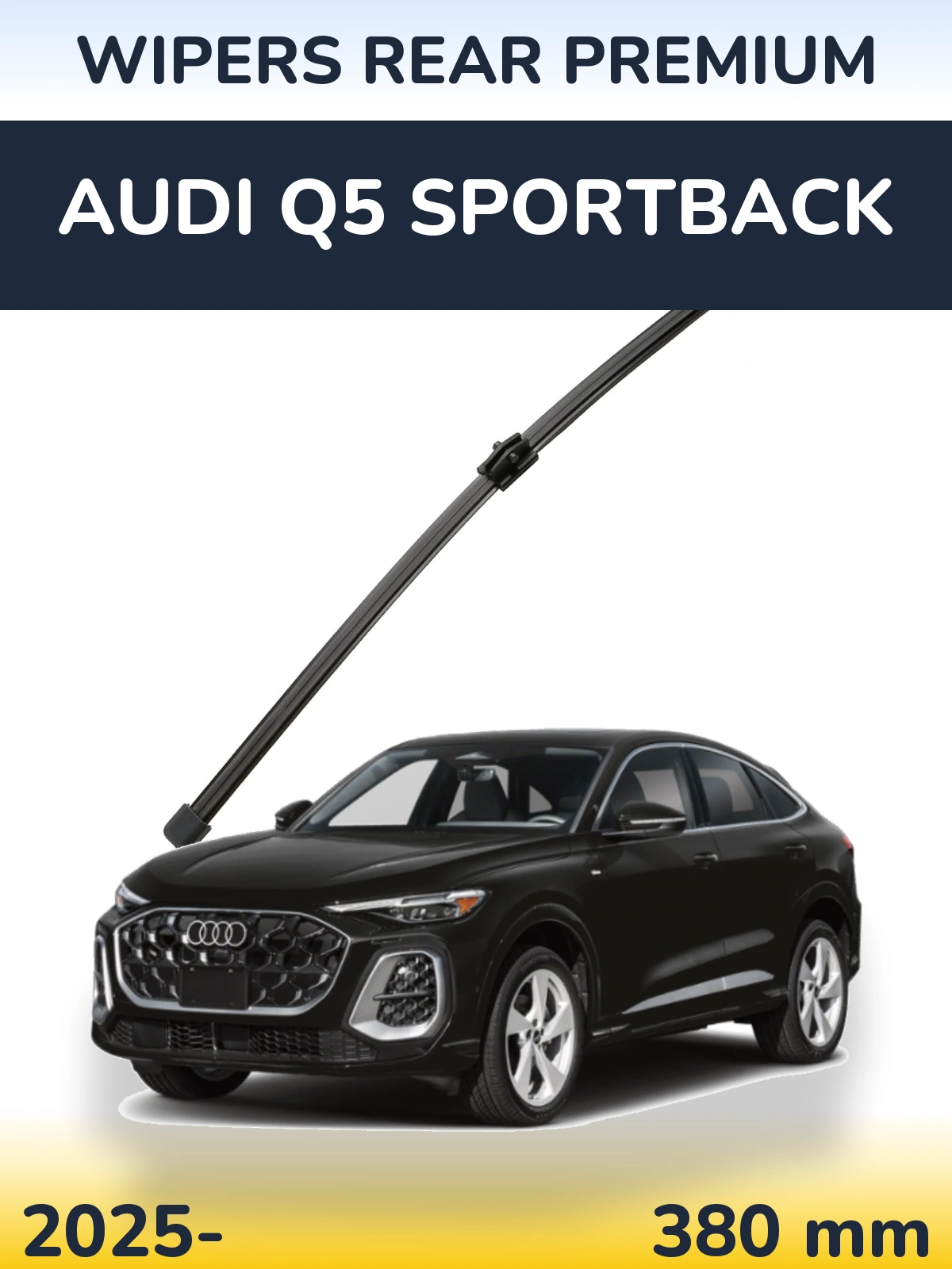 Tylna wycieraczka WIPERS REAR PREMIUM 380 mm do Audi Q5 Sportback 2025-2026