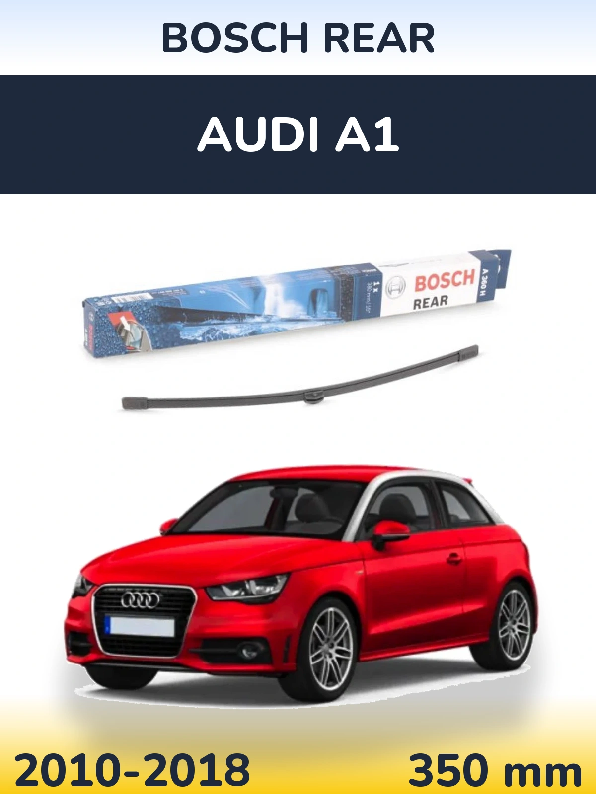 Tylna wycieraczka BOSCH Rear 380 mm do Audi A1 2010-2018