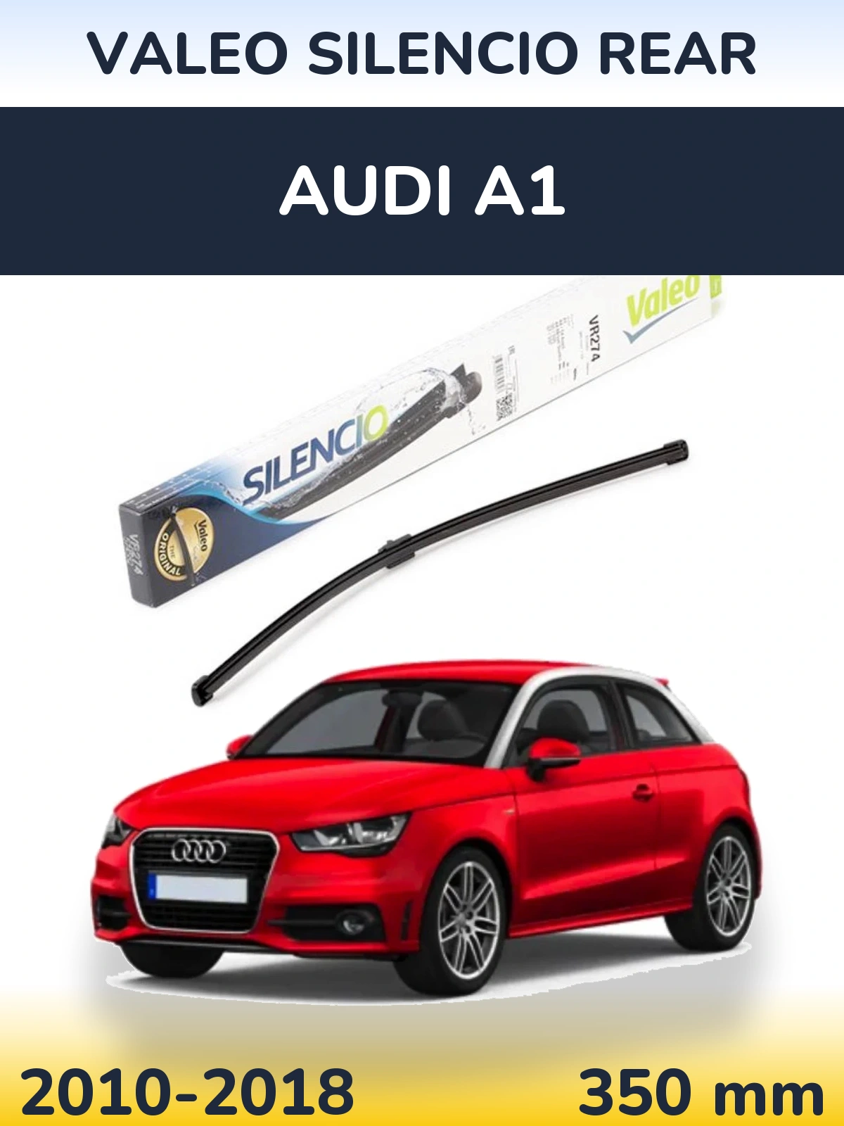 Tylna wycieraczka Valeo Silencio Rear 380 mm do Audi A1 2010-2018