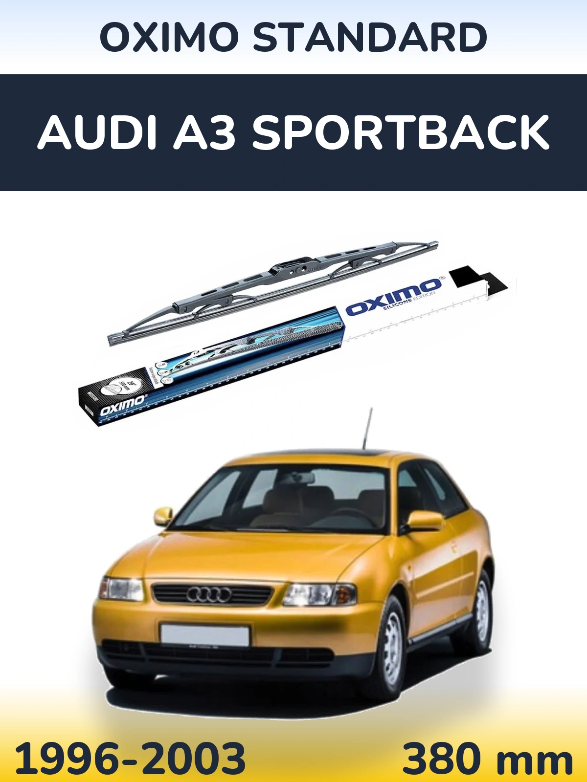 Rear wiper blade Oximo Standard 375 mm for Audi A3 Sportback 1996-2003
