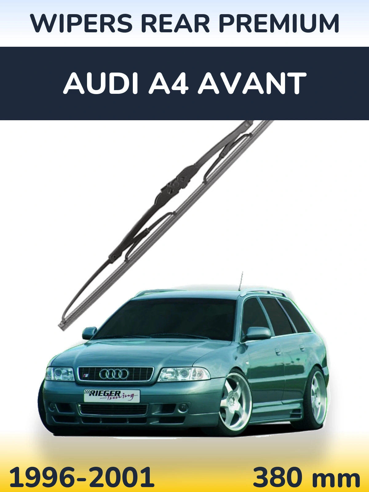 Tylna wycieraczka WIPERS REAR PREMIUM 380 mm do Audi A4 Avant 1996-2001
