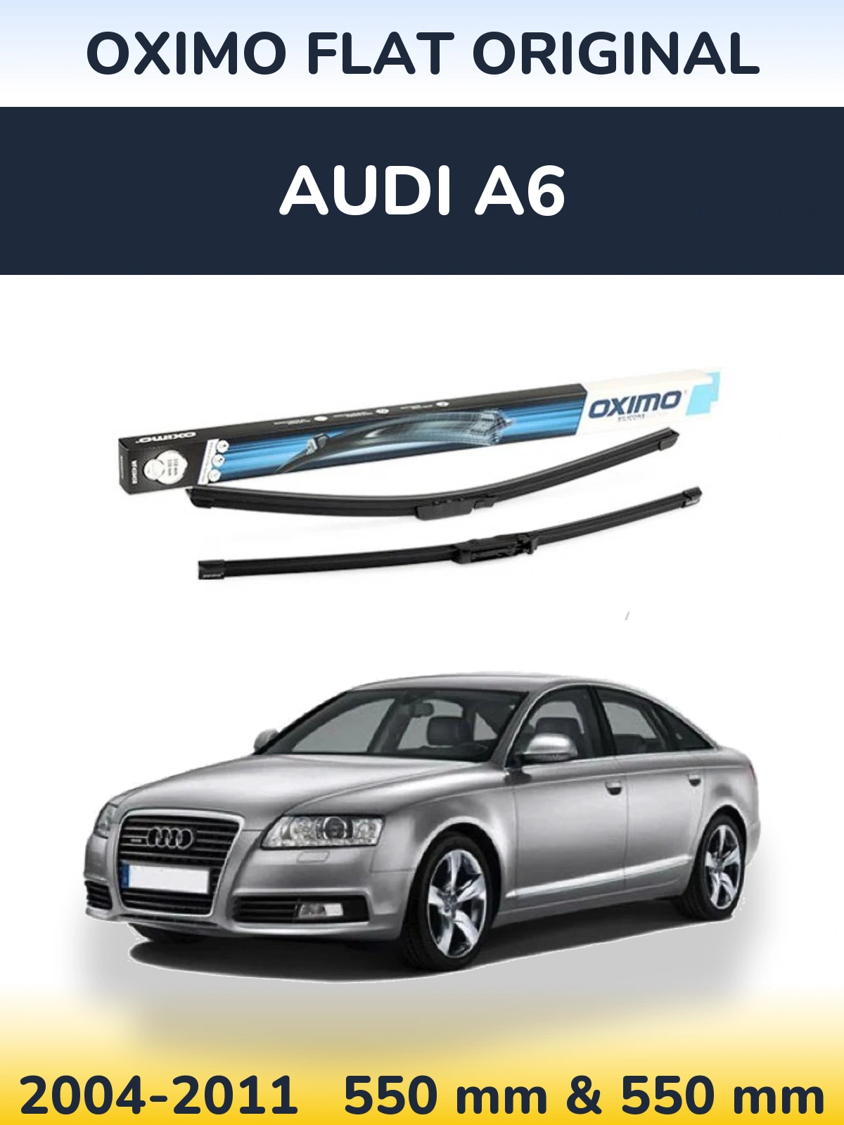 Komplet przednich wycieraczek Oximo Flat Original 550 & 550 mm do Audi A6 2004-2011