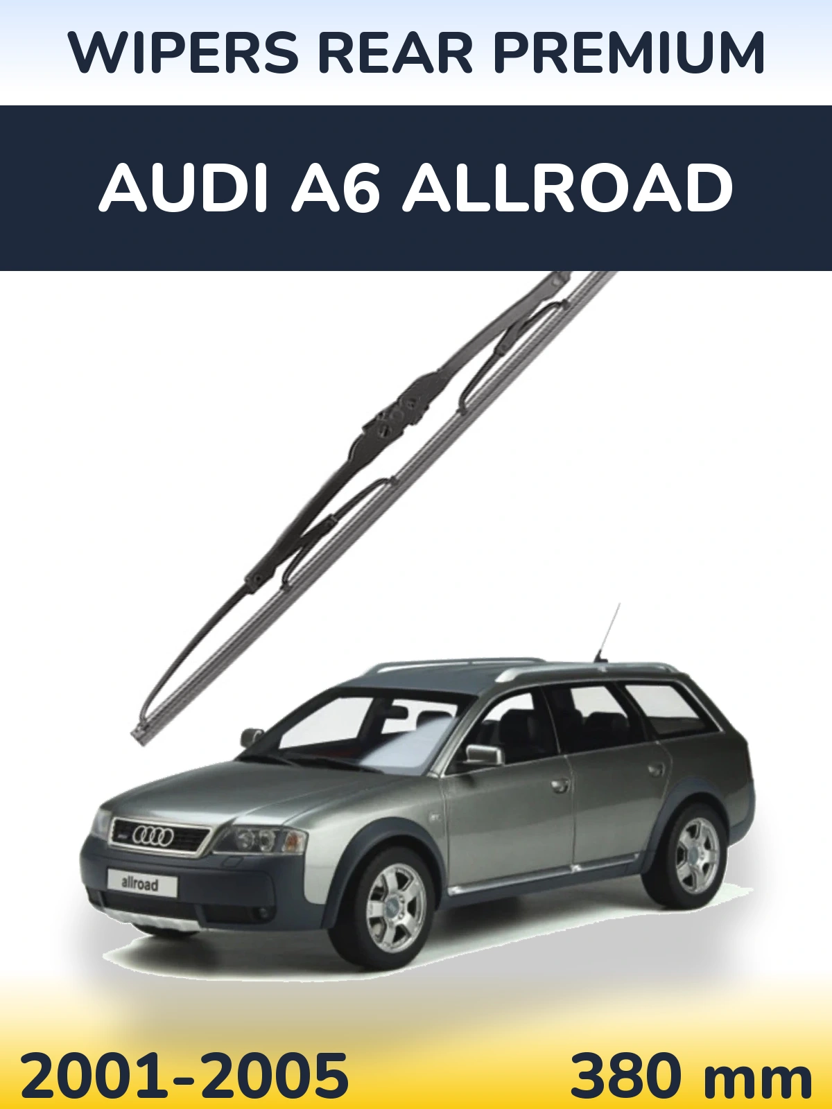 Tylna wycieraczka WIPERS REAR PREMIUM 380 mm do Audi A6 Allroad 2001-2005