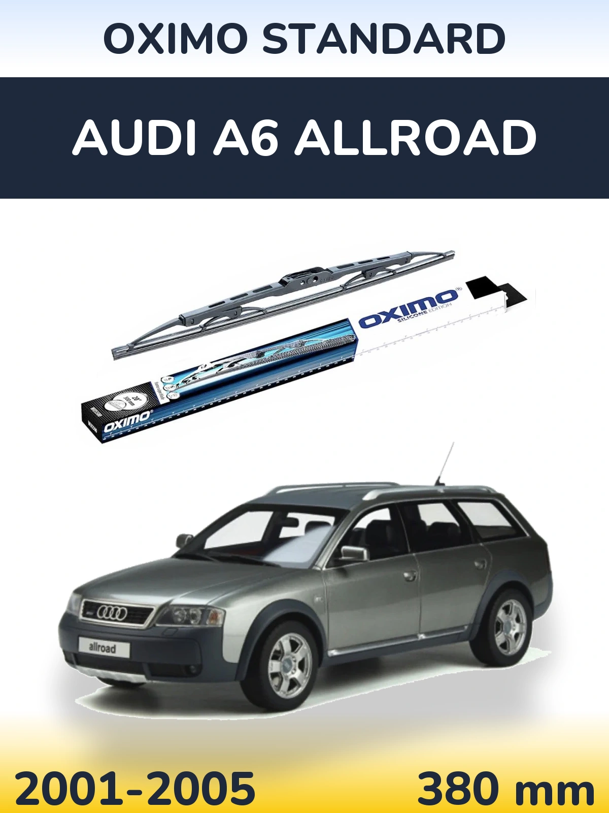 Tylna wycieraczka Oximo Standard 375 mm do Audi A6 Allroad 2001-2005