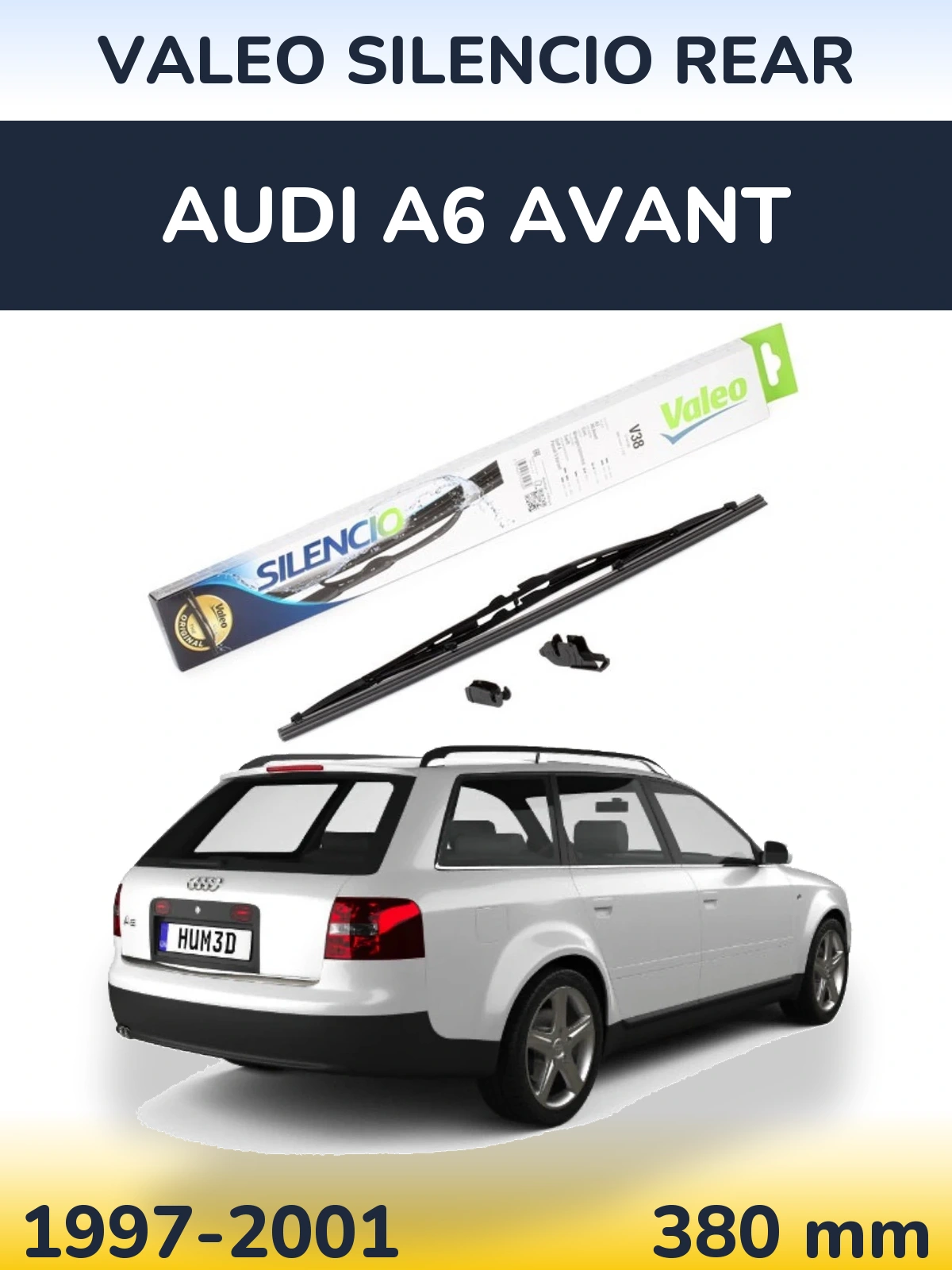 Tylna wycieraczka Valeo Silencio Rear 380 mm do Audi A6 Avant 1997-2001