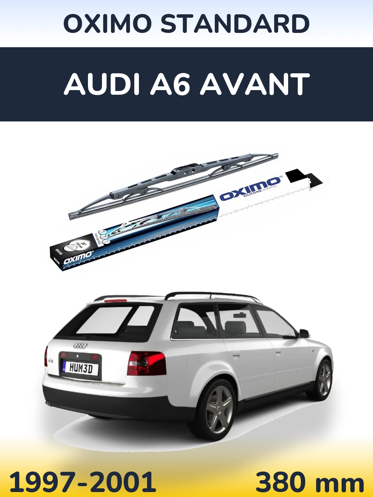 Задний дворник Oximo Standard 375 мм для Audi A6 Avant 1997-2001