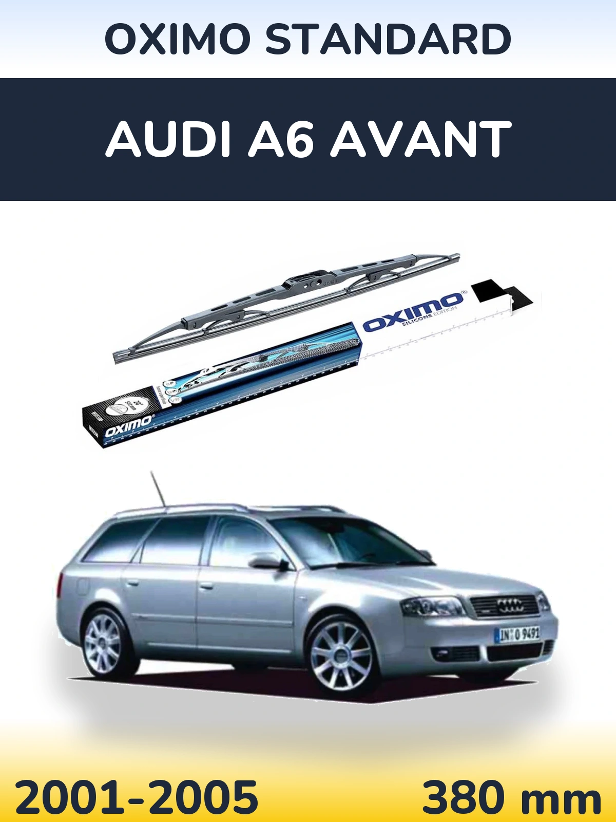 Задний дворник Oximo Standard 375 мм для Audi A6 Avant 2001-2005