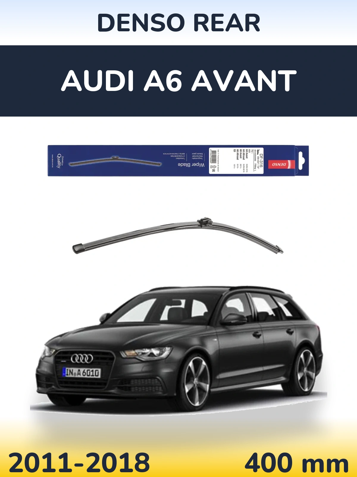 Tylna wycieraczka Denso Rear 400 mm do Audi A6 Avant 2011-2018
