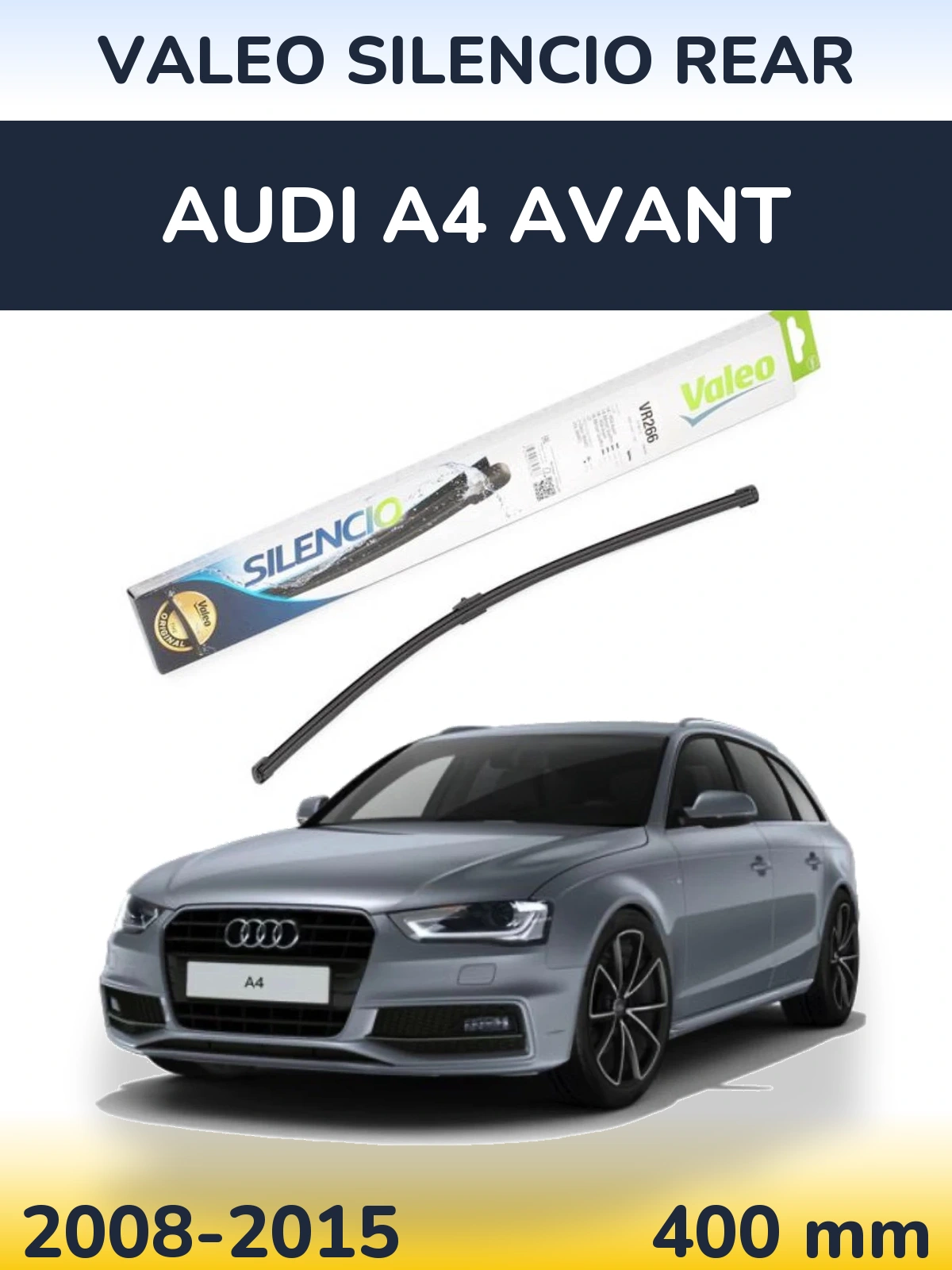 Задний дворник Valeo Silencio Rear 400 мм для Audi A4 Avant 2008-2015