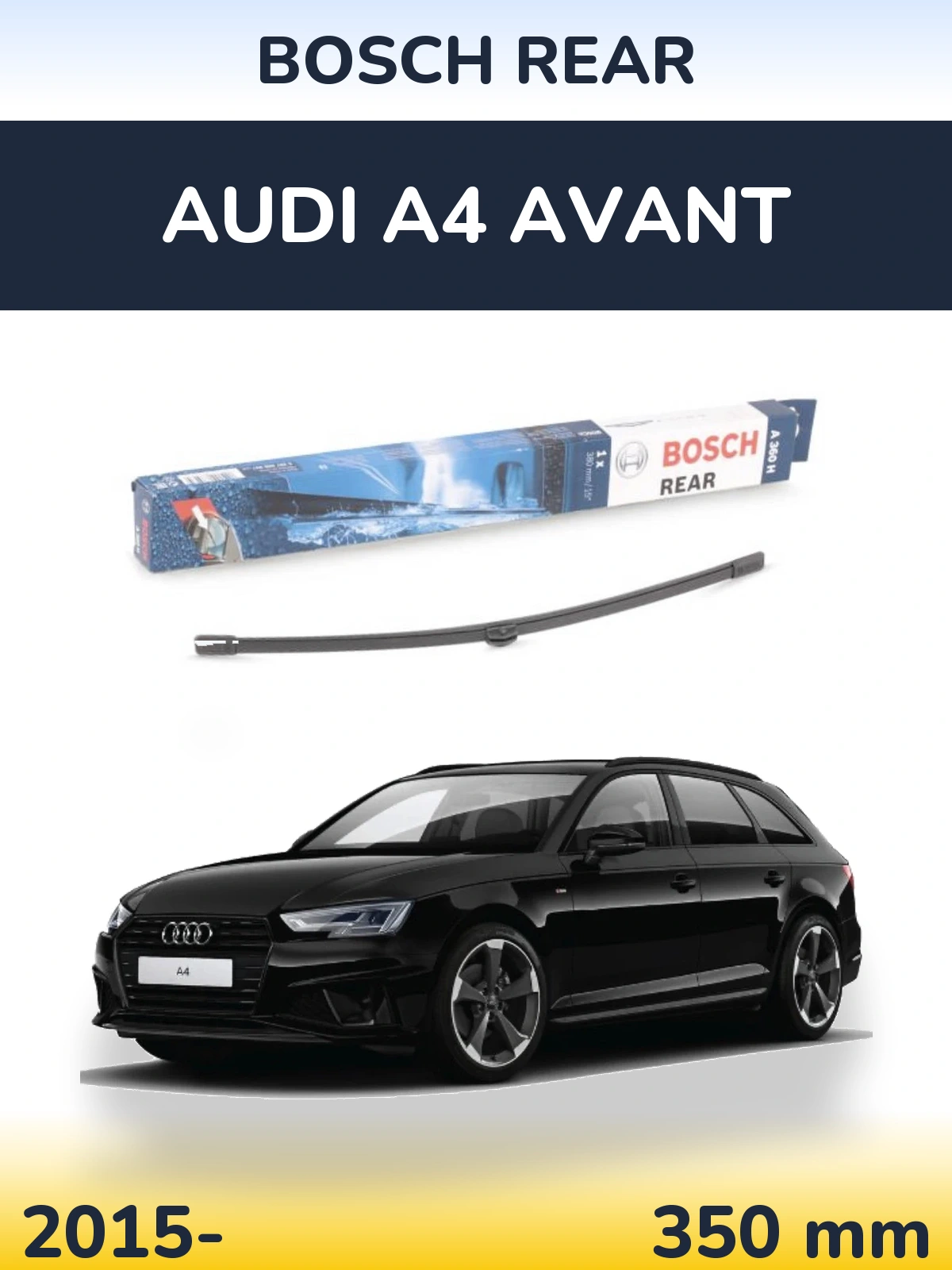 Tylna wycieraczka BOSCH Rear 380 mm do Audi A4 Avant 2015-2026
