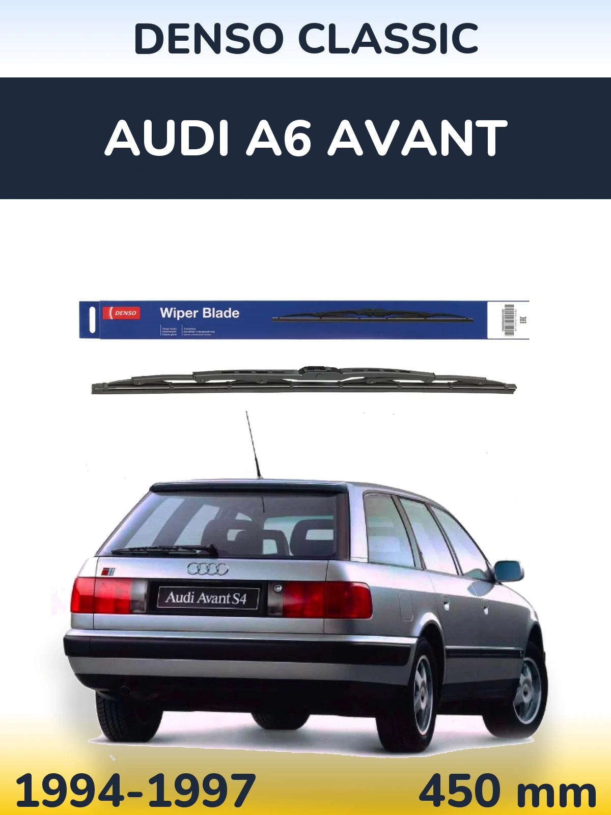 Tylna wycieraczka Denso Classic 450 mm do Audi A6 Avant 1994-1997