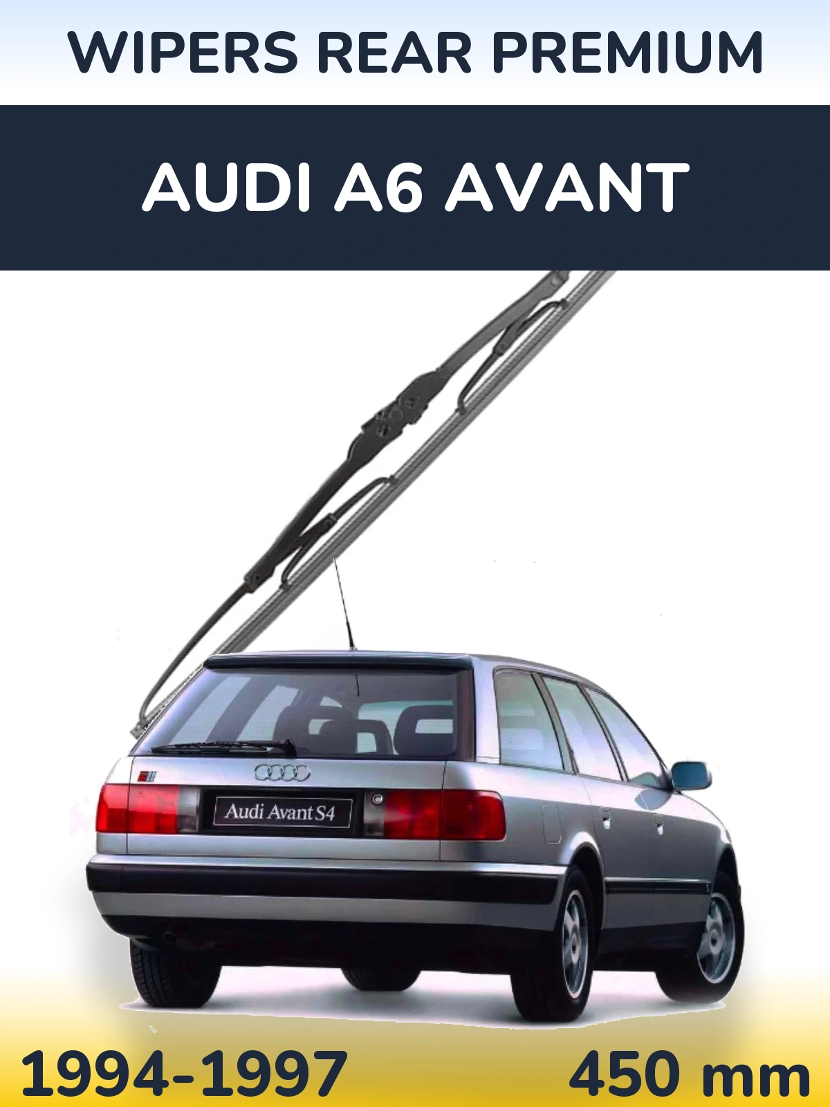 Rear wiper blade WIPERS REAR PREMIUM 450 mm for Audi A6 Avant 1994-1997
