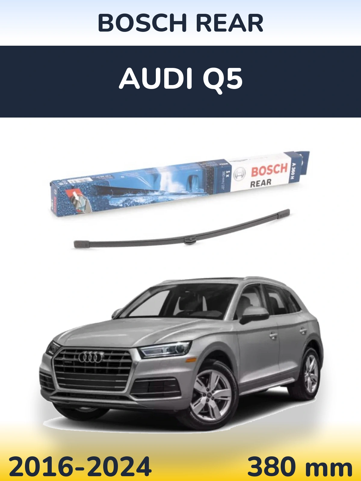 Tylna wycieraczka BOSCH Rear 380 mm do Audi Q5 2016-2024