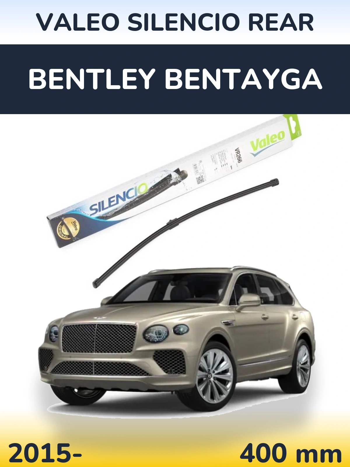 Tylna wycieraczka Valeo Silencio Rear 400 mm do Bentley Bentayga 2015-2026