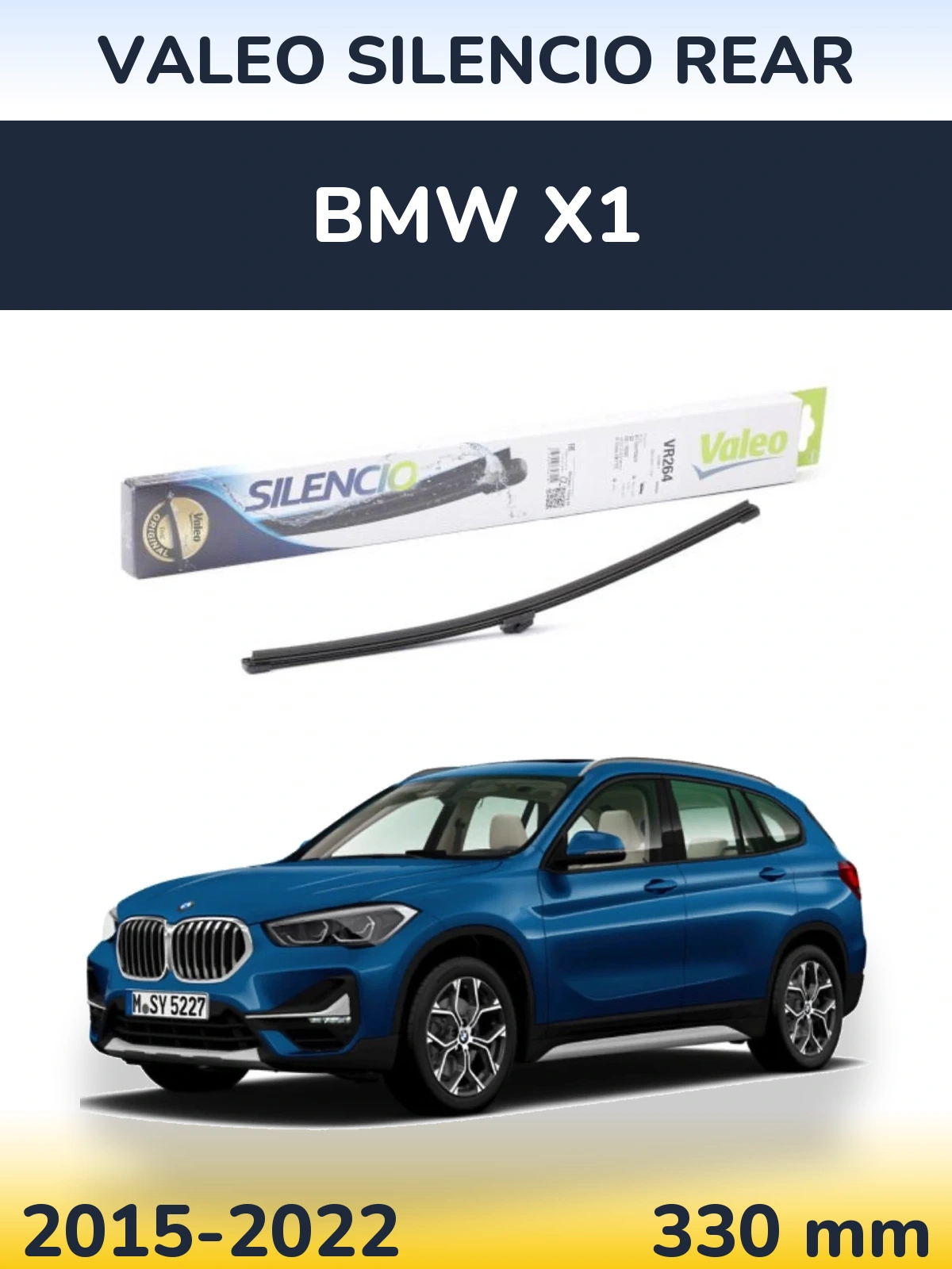 Tylna wycieraczka Valeo Silencio Rear 320 mm do BMW X1 2015-2022