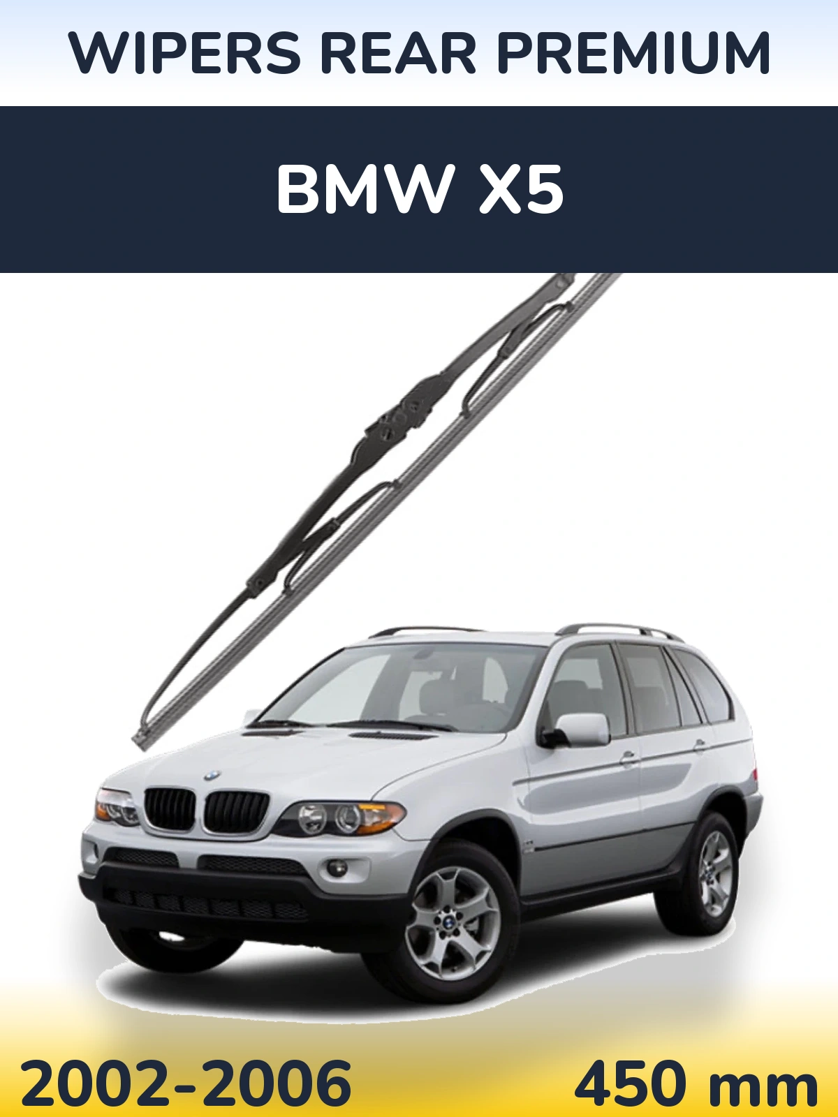 Tylna wycieraczka WIPERS REAR PREMIUM 450 mm do BMW X5 2002-2006