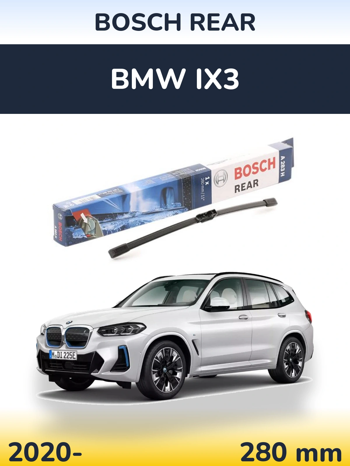 Tylna wycieraczka BOSCH Rear 280 mm do BMW iX3 2020-2026