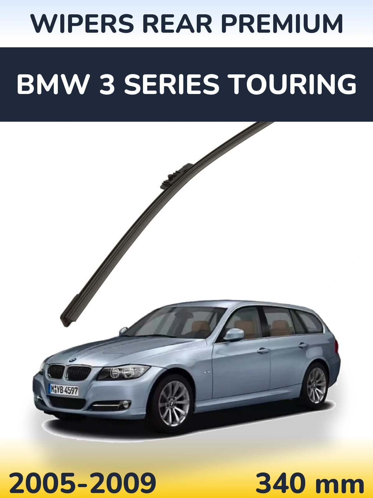 Tylna wycieraczka WIPERS REAR PREMIUM 340 mm do BMW Seria 3 Touring 2005-2009
