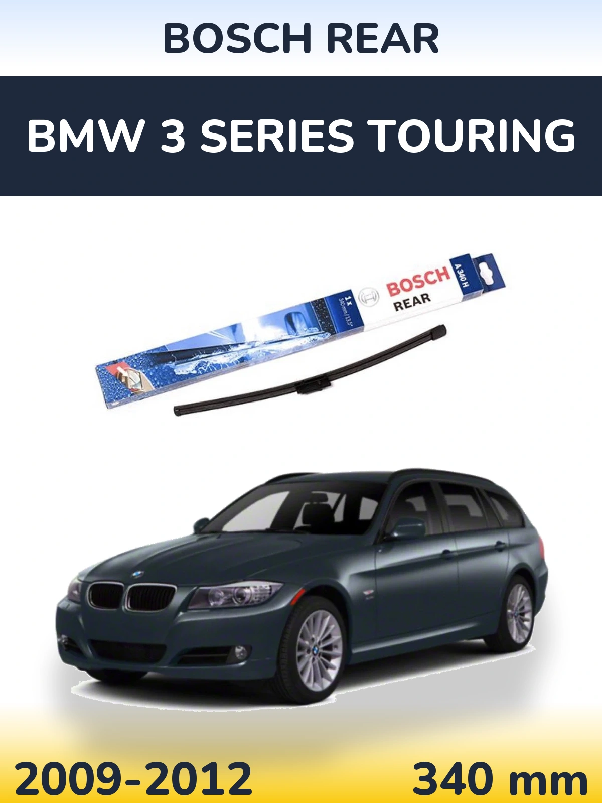 Tylna wycieraczka BOSCH Rear 340 mm do BMW Seria 3 Touring 2009-2012