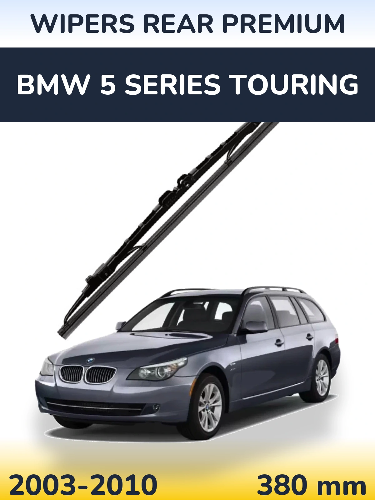 Tylna wycieraczka WIPERS REAR PREMIUM 380 mm do BMW Seria 5 Touring 2003-2010