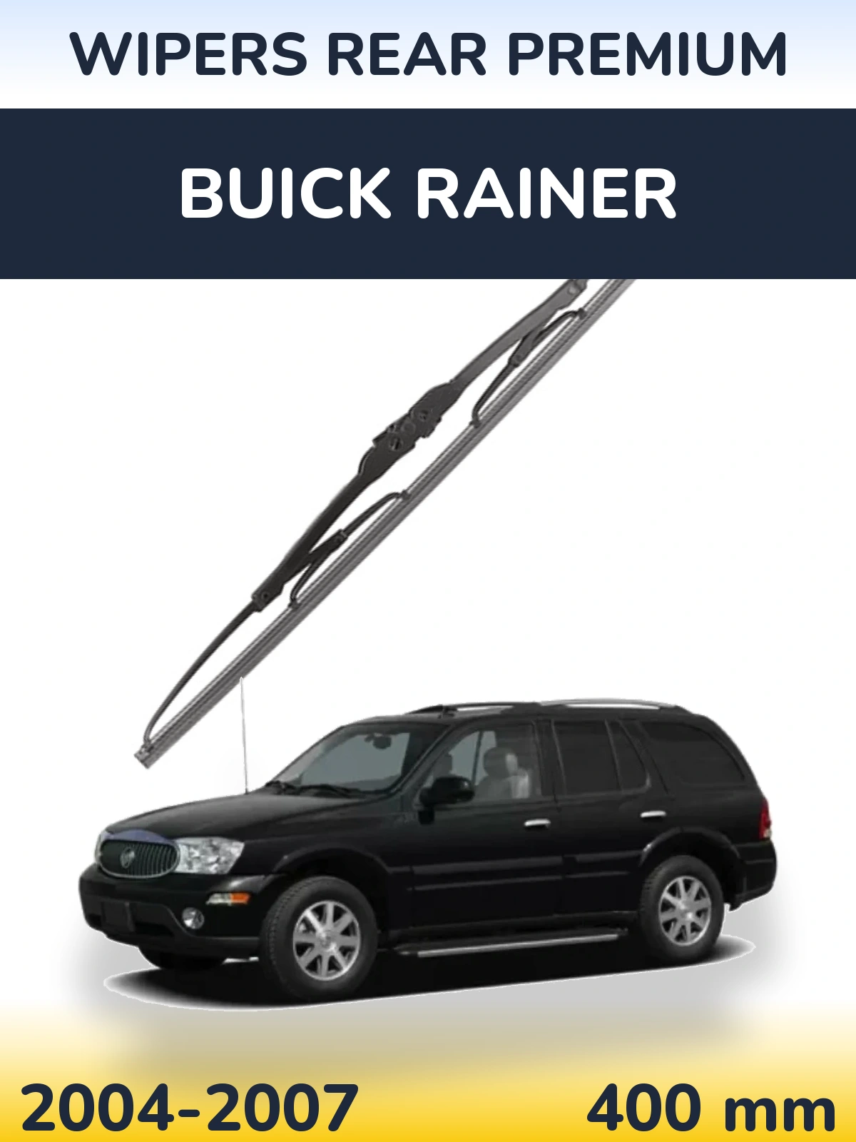 Rear wiper blade WIPERS REAR PREMIUM 400 mm for Buick Rainer 2004-2007