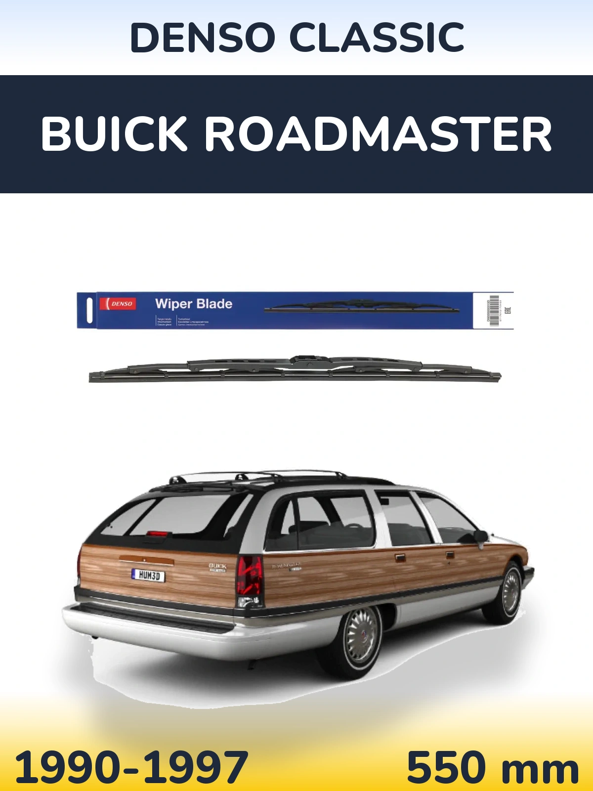 Задний дворник Denso Classic 550 мм для Buick Roadmaster 1990-1997