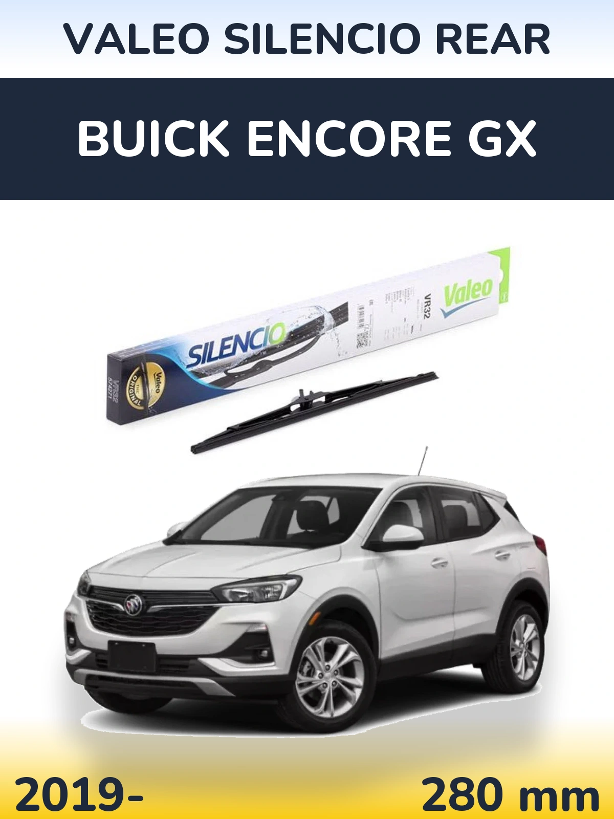 Tylna wycieraczka Valeo Silencio Rear 280 mm do Buick Encore GX 2019-2026