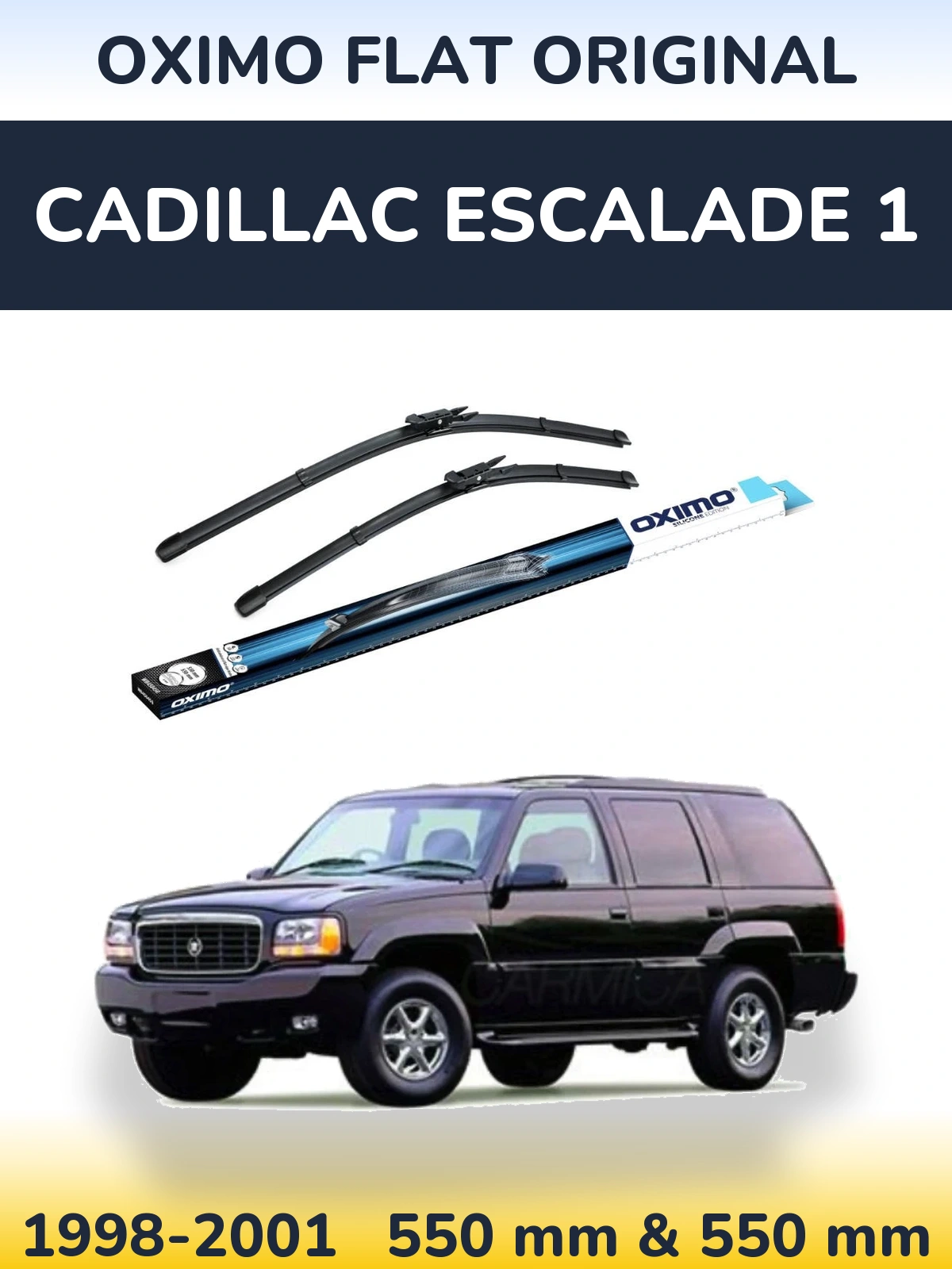 Komplet przednich wycieraczek Oximo Flat Original 550 & 550 mm do Cadillac Escalade 1 1998-2001